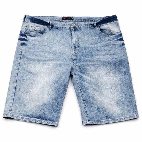 Southpole Other - Southpole Mens Denim Shorts SZ 50 Light Acid Wash Stretch Hip-Hop Streetwear Y2K